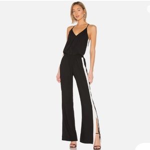 Track Jumpsuit in Black & Ivory